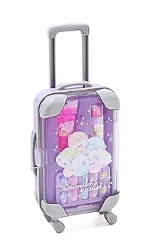 すみっコぐらし キャリーケース　ウーニーズぬいぐるみ　本　扇風機　17点セット すみっコぐらし コロコロキャリー 星空さんぽ柄（スパンコール